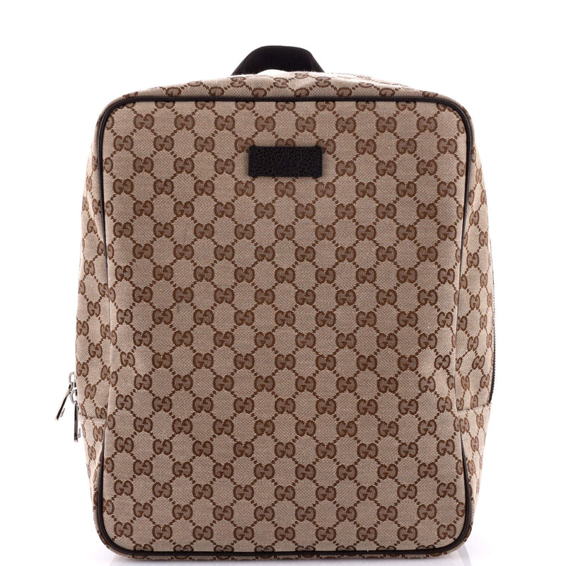 Gucci Zip Travel Backpack Gg Canvas