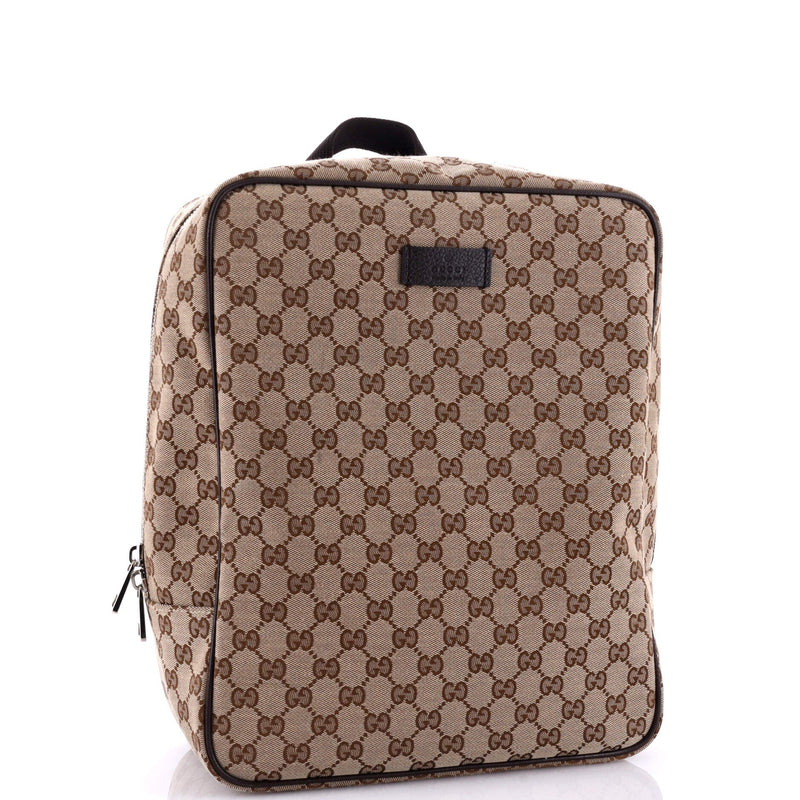 Gucci Zip Travel Backpack Gg Canvas