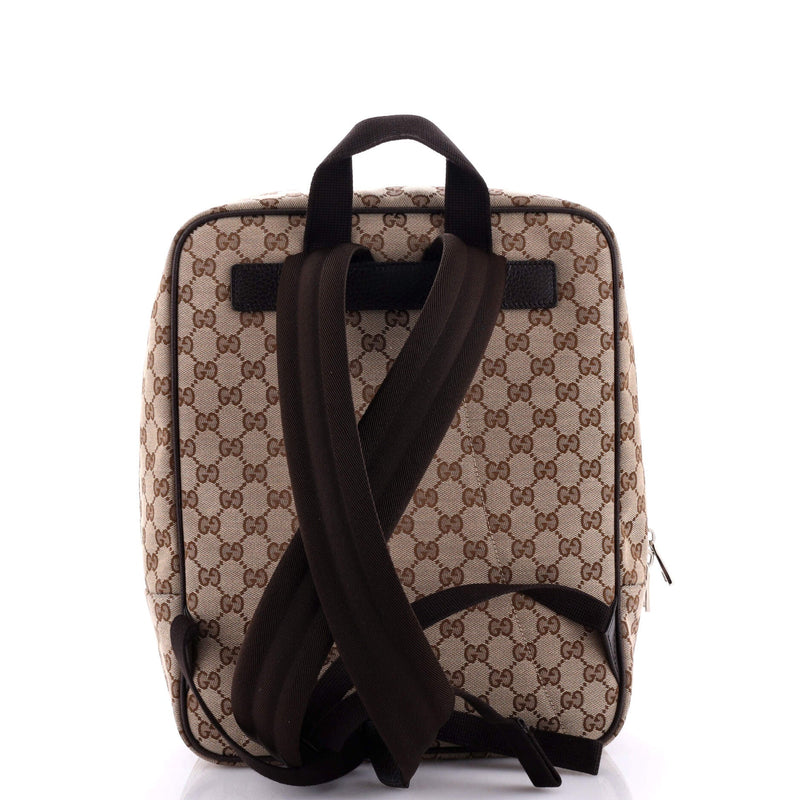 Gucci Zip Travel Backpack Gg Canvas