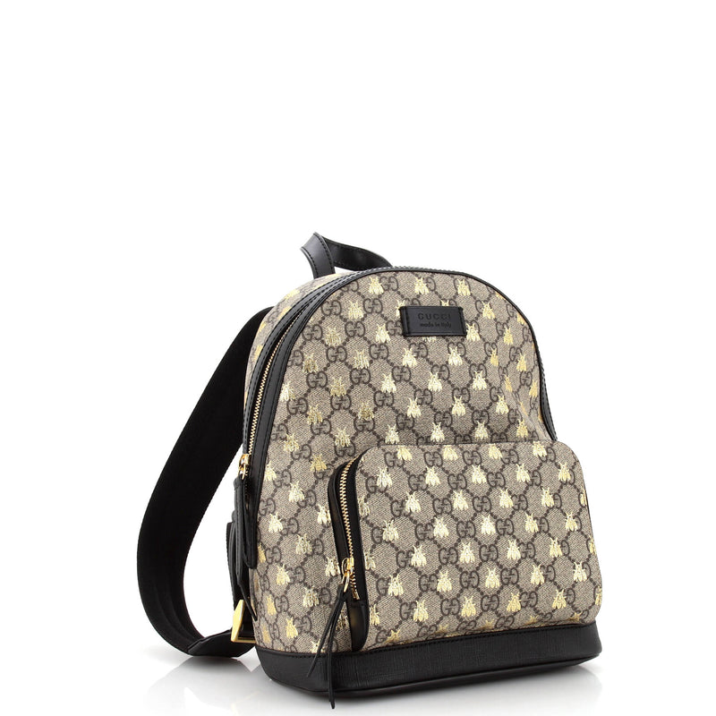 Gucci Zip Pocket Backpack Printed Gg