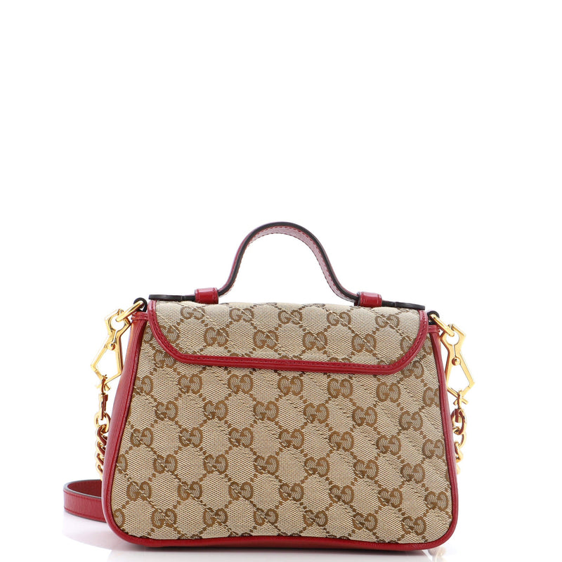 Gucci Gg Marmont Top Handle Flap Bag