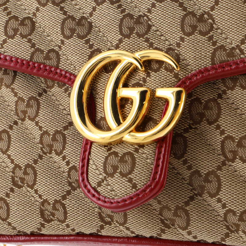 Gucci Gg Marmont Top Handle Flap Bag