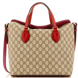 Gucci Signature Fold Over Tote Gg Coated