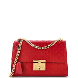 Padlock Shoulder Bag Guccissima Leather