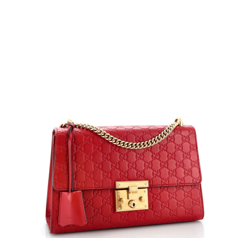 Padlock Shoulder Bag Guccissima Leather