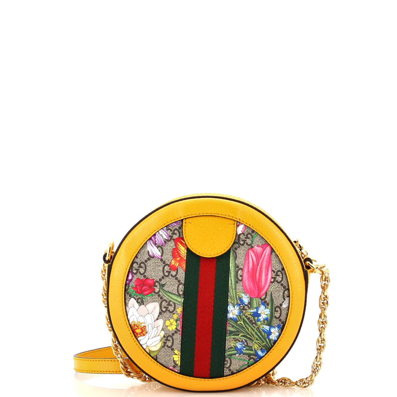 Gucci Ophidia Round Shoulder Bag Flora