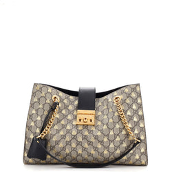 Gucci Padlock Chain Tote Printed Gg