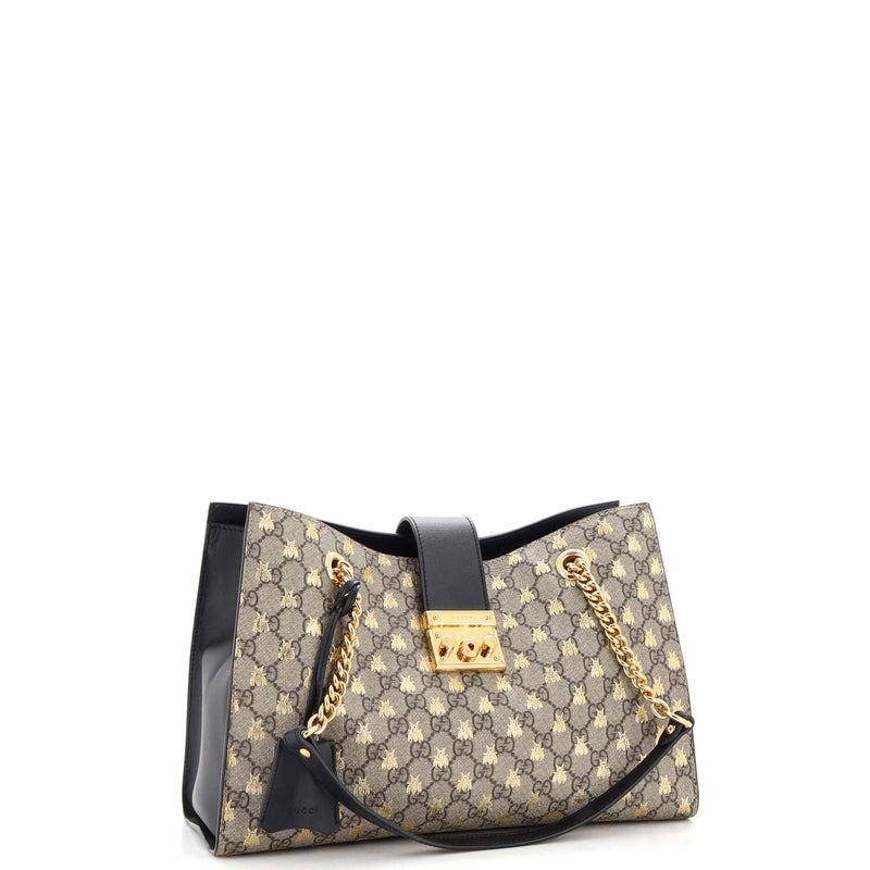 Gucci Padlock Chain Tote Printed Gg