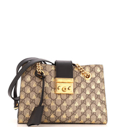 Gucci Padlock Chain Tote Printed Gg