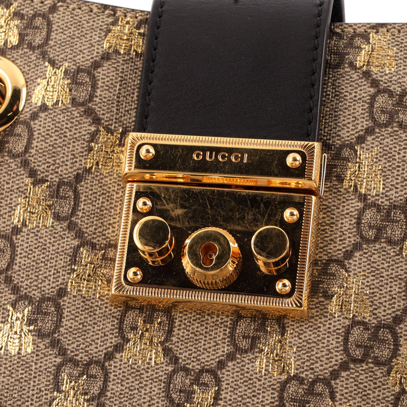 Gucci Padlock Chain Tote Printed Gg