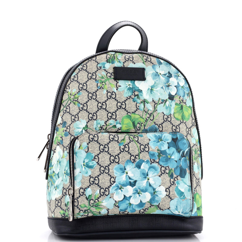 Gucci Zip Pocket Backpack Blooms Print