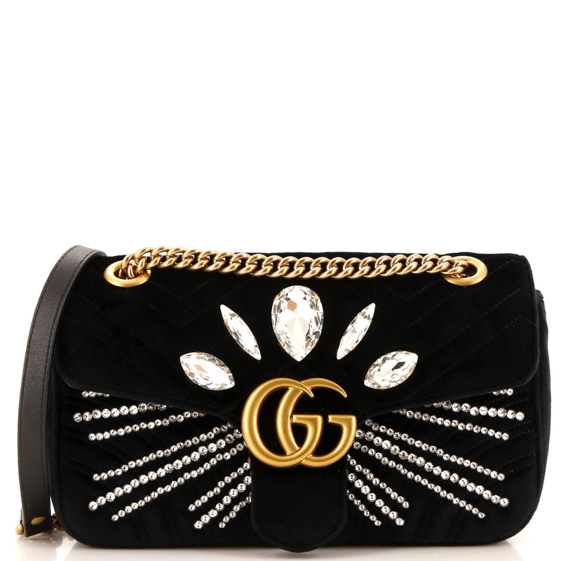 Gucci Gg Marmont Flap Bag Embellished