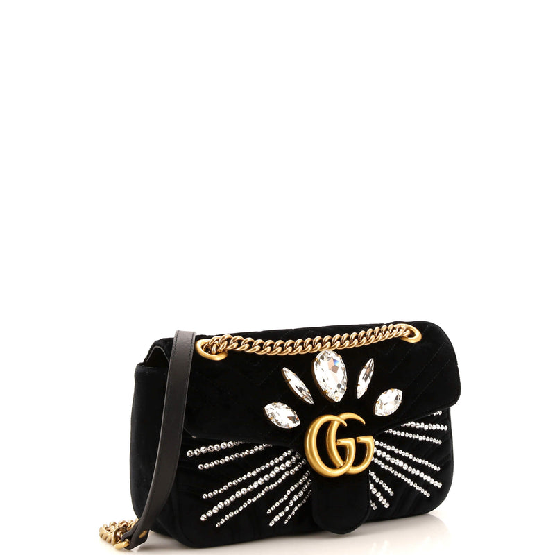 Gucci Gg Marmont Flap Bag Embellished