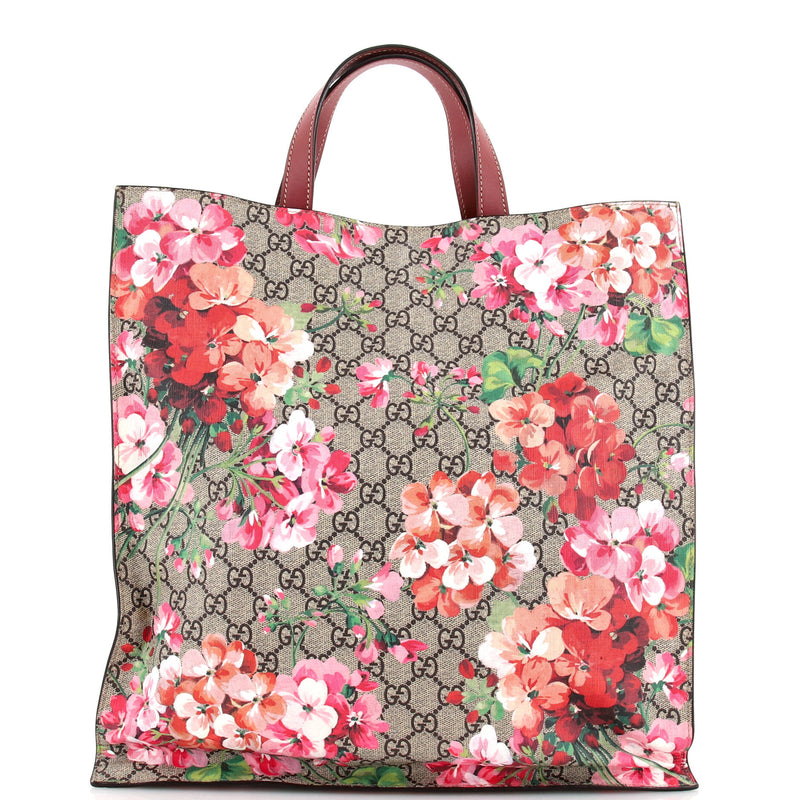 Gucci Convertible Soft Open Tote Blooms