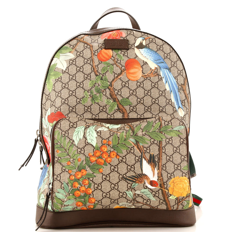 Gucci Zip Pocket Backpack Tian Print Gg