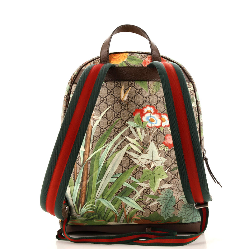 Gucci Zip Pocket Backpack Tian Print Gg