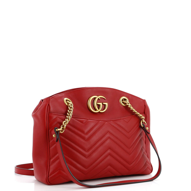 Gucci Gg Marmont Chain Tote Matelasse