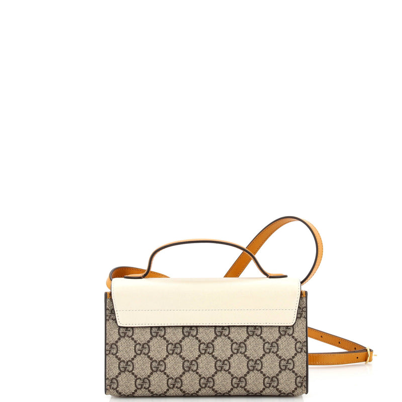 Gucci Padlock Top Handle Bag Gg Coated