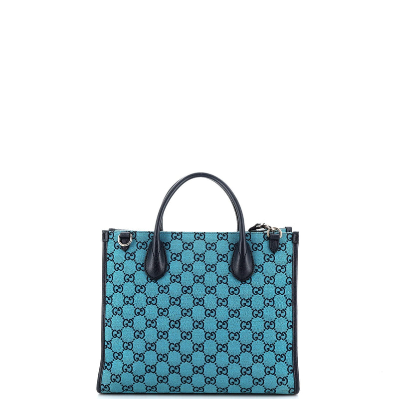 Gucci Structured Top Handle Open Tote Gg