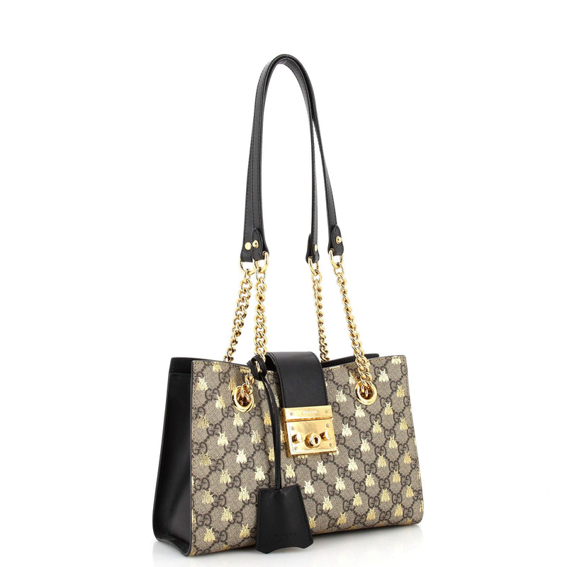 Gucci Padlock Chain Tote Printed Gg