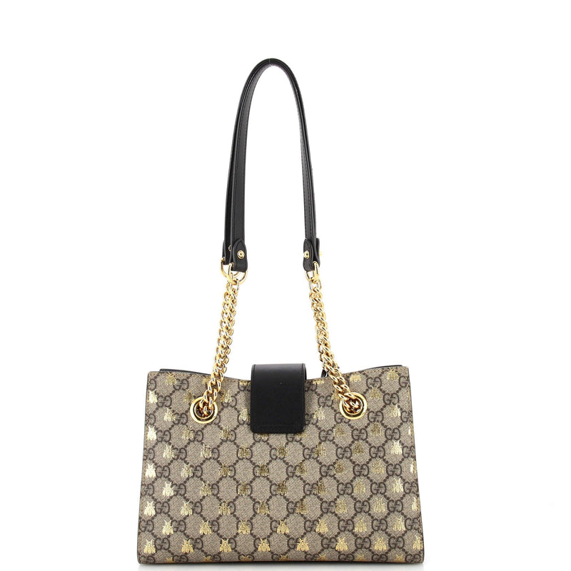 Gucci Padlock Chain Tote Printed Gg