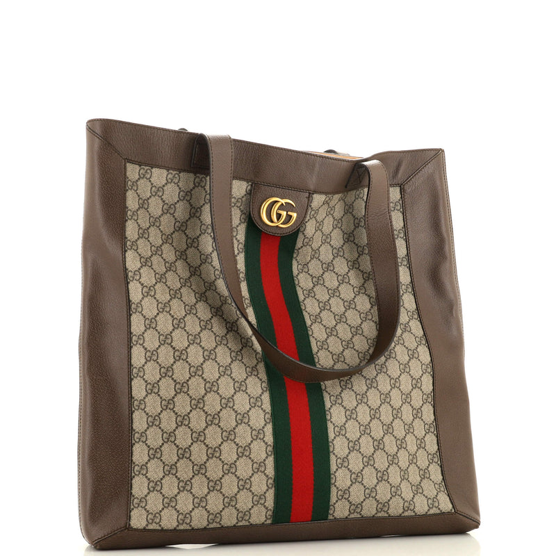 Gucci Ophidia Soft Open Tote Gg Coated