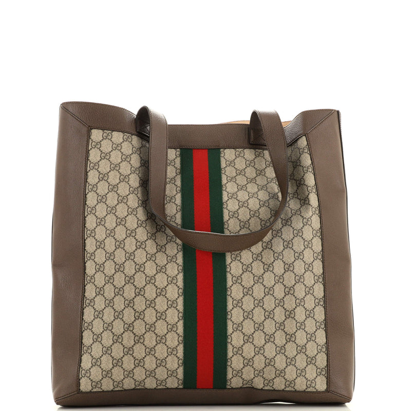 Gucci Ophidia Soft Open Tote Gg Coated