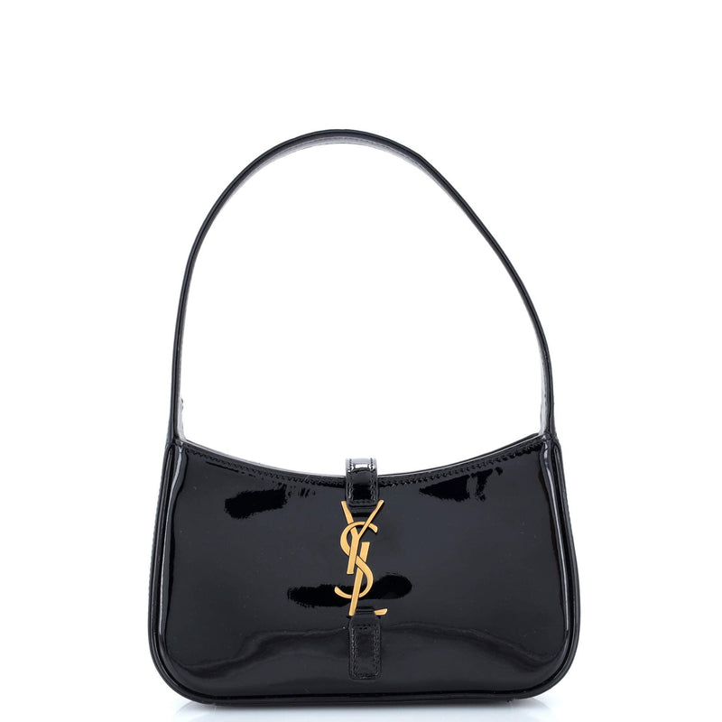 Saint Laurent Le 5 A 7 Hobo Patent Mini