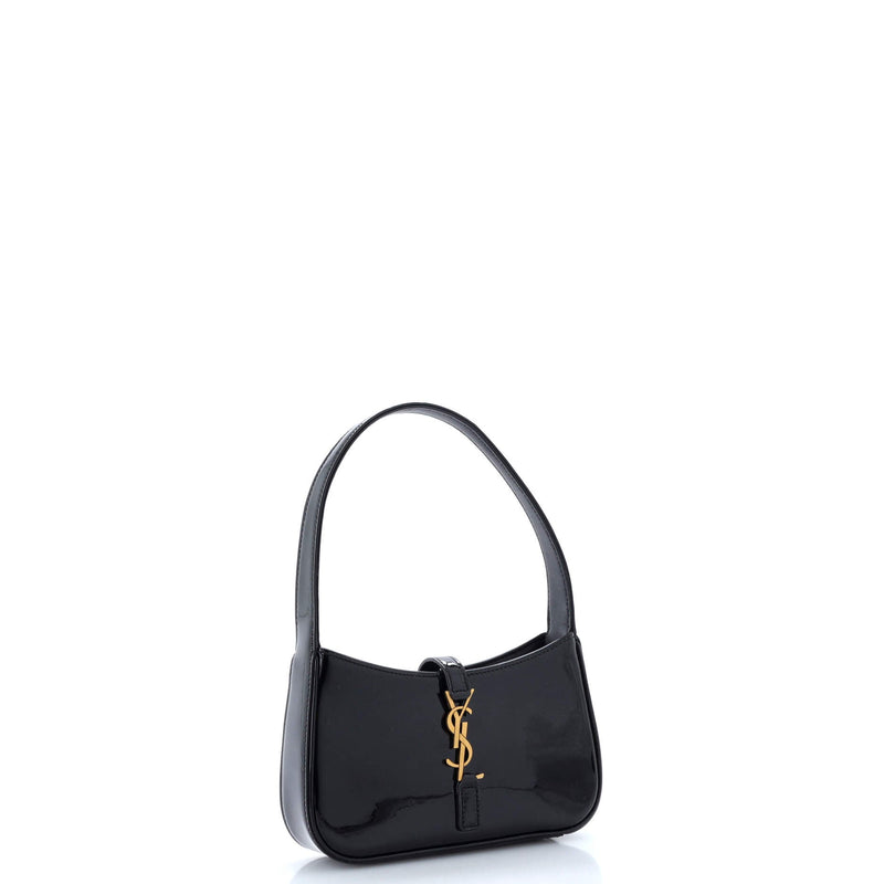 Saint Laurent Le 5 A 7 Hobo Patent Mini