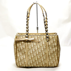Christian Dior Shoulder Bag Beige Pvc