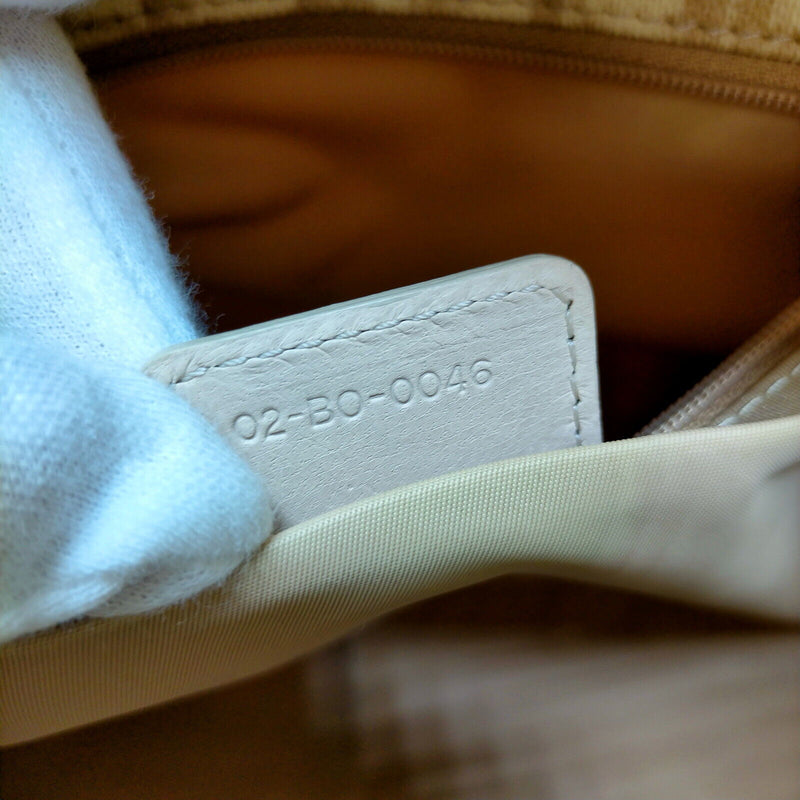 Christian Dior Shoulder Bag Beige Pvc