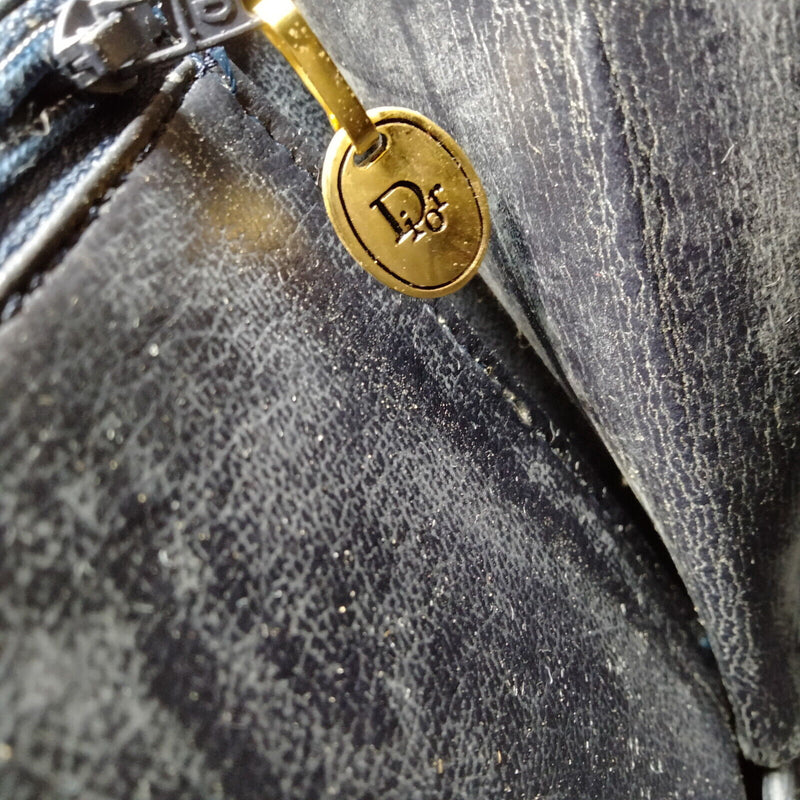 Christian Dior Hand Bag Navy Blue