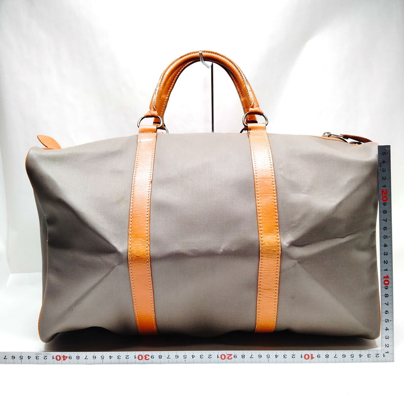 Christian Dior Boston Bag Gray Pvc