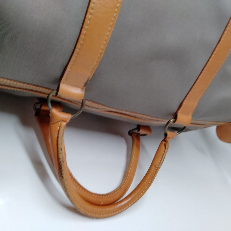 Christian Dior Boston Bag Gray Pvc