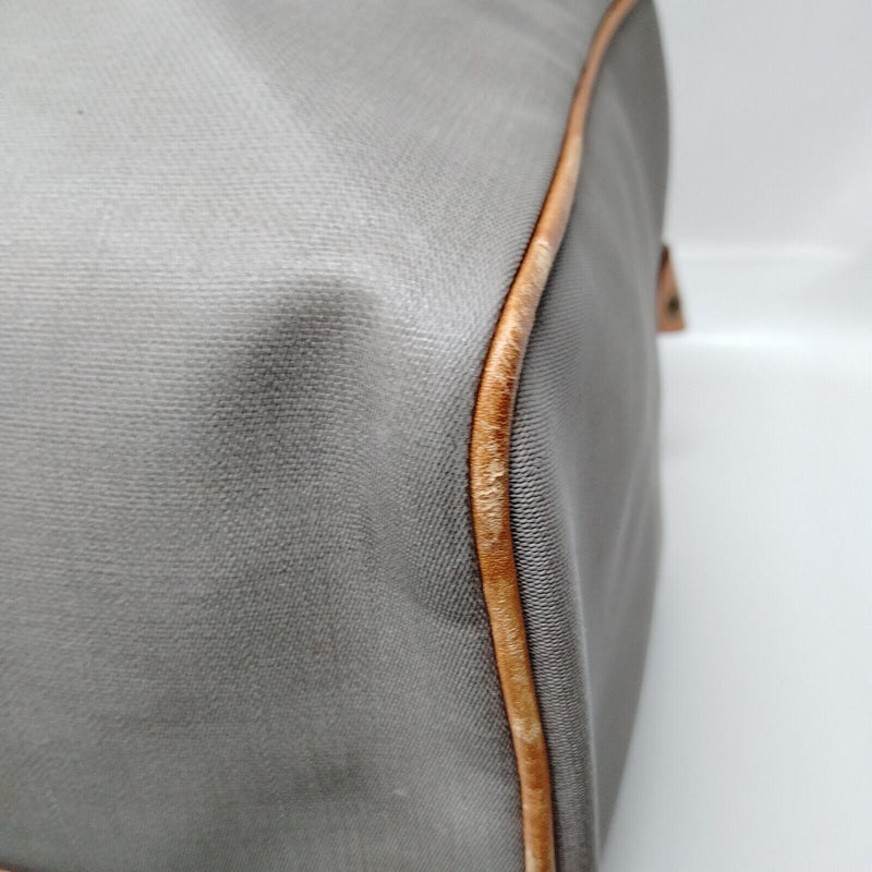 Christian Dior Boston Bag Gray Pvc