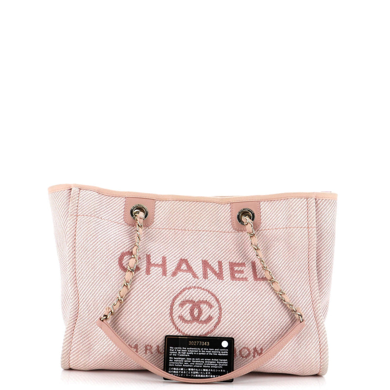 Chanel Deauville Tote Mixed Fibers Small