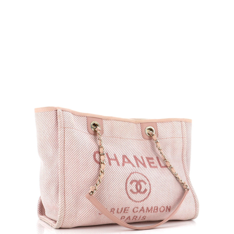 Chanel Deauville Tote Mixed Fibers Small