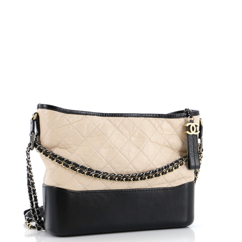 Chanel Gabrielle Hobo Quilted Aged