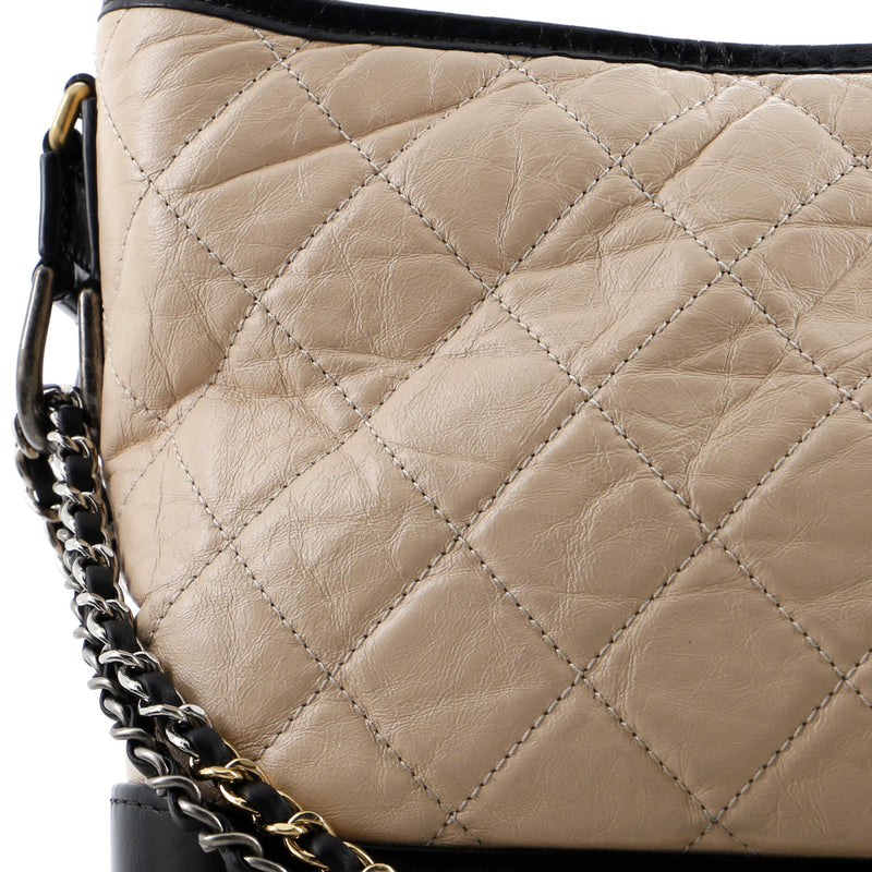 Chanel Gabrielle Hobo Quilted Aged