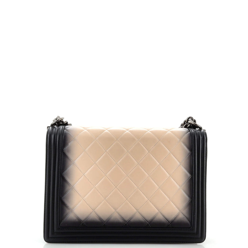 Chanel Boy Flap Bag Quilted Ombre