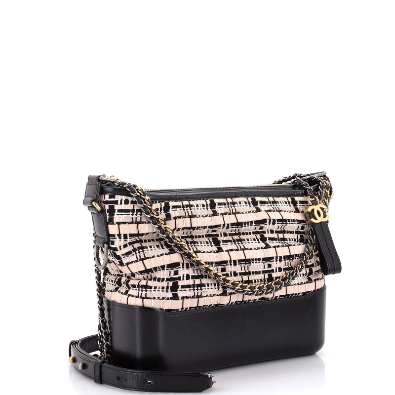 Chanel Gabrielle Hobo Woven Leather With