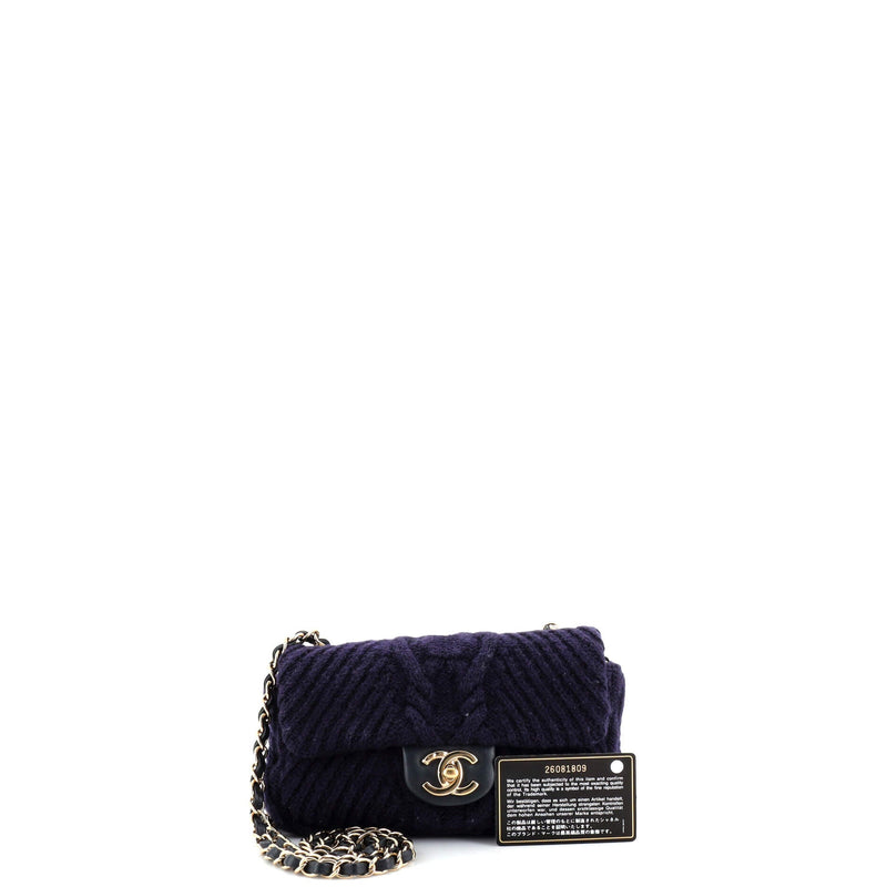 Chanel Paris-Hamburg Flap Bag Cable Knit