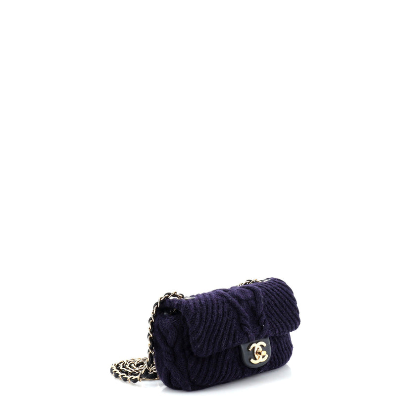 Chanel Paris-Hamburg Flap Bag Cable Knit