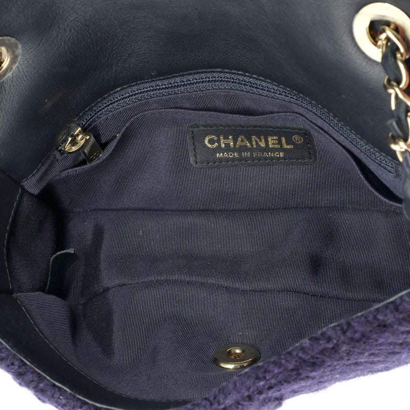 Chanel Paris-Hamburg Flap Bag Cable Knit