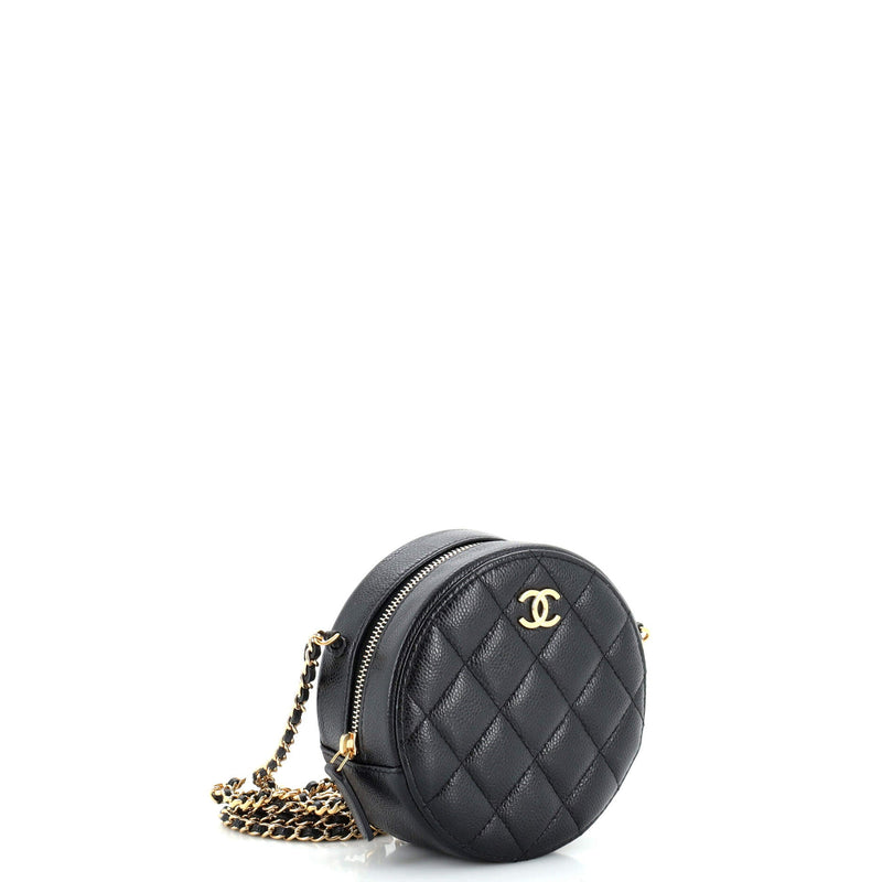 Chanel Miss Coco Round Clutch With Chain