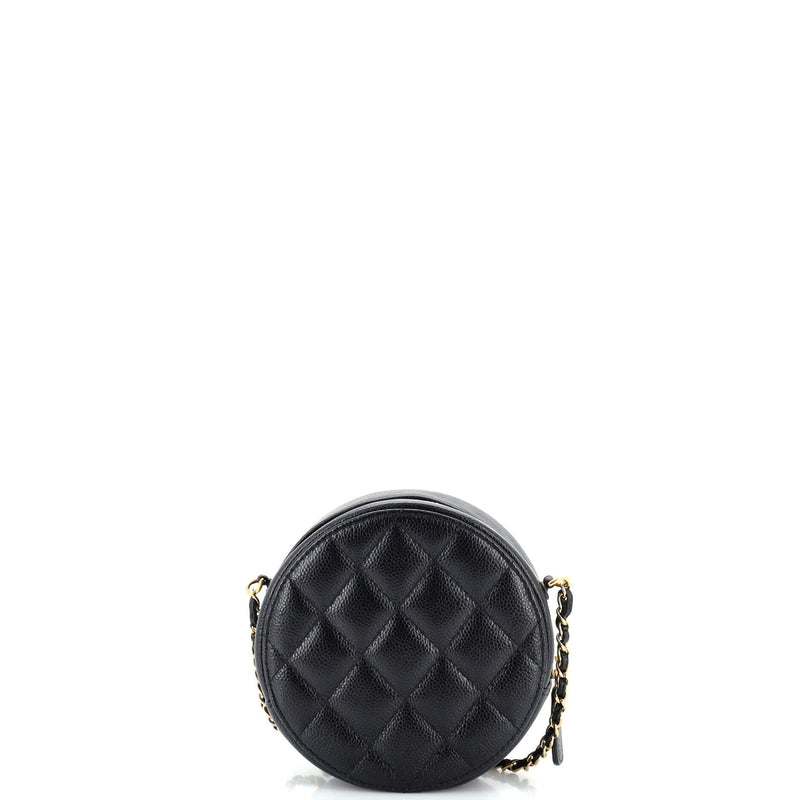 Chanel Miss Coco Round Clutch With Chain