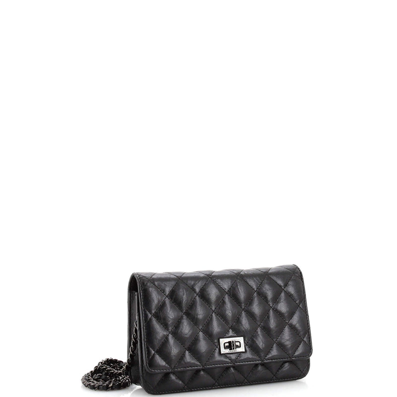 Chanel So Black Reissue 2.55 Wallet On