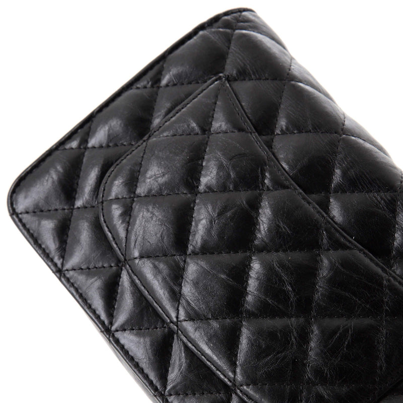 Chanel So Black Reissue 2.55 Wallet On