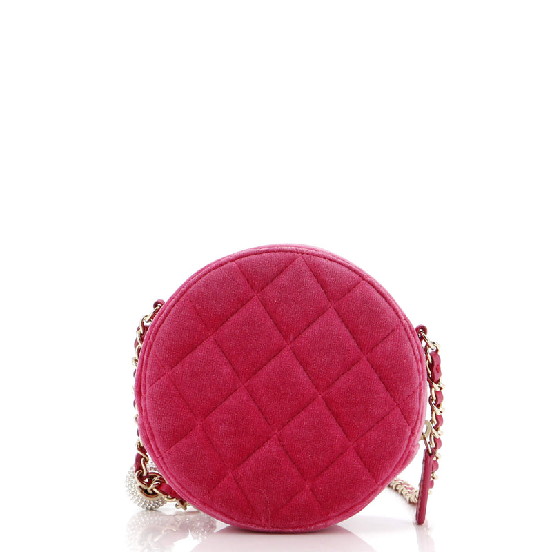 Chanel Pearl Crush Round Clutch With