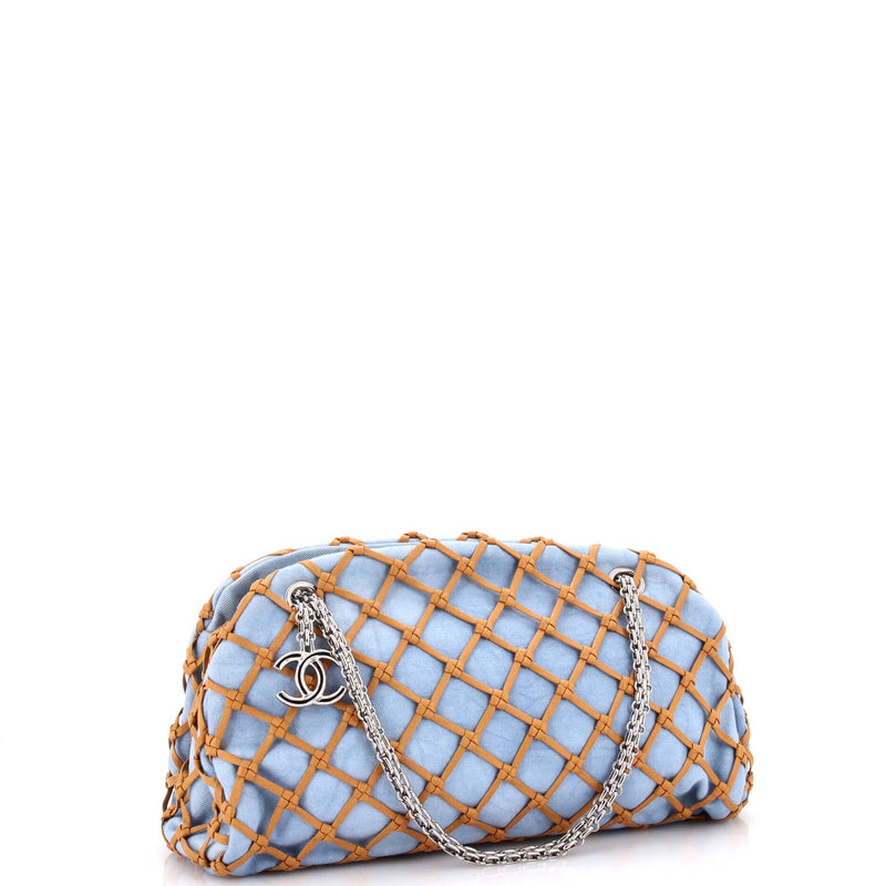 Chanel Just Mademoiselle Bag Woven Denim